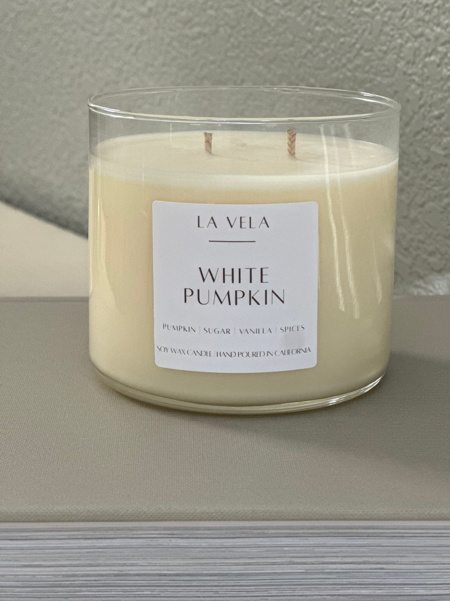 WHITE PUMPKIN, DOUBLE WICK