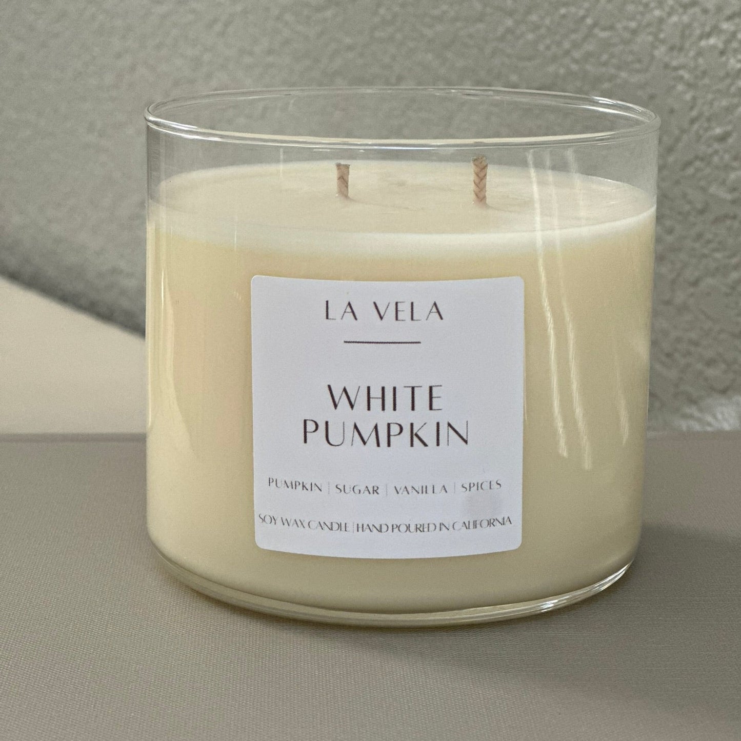 WHITE PUMPKIN, DOUBLE WICK