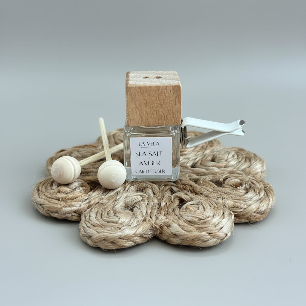 Sea Salt + Amber Car Diffuser